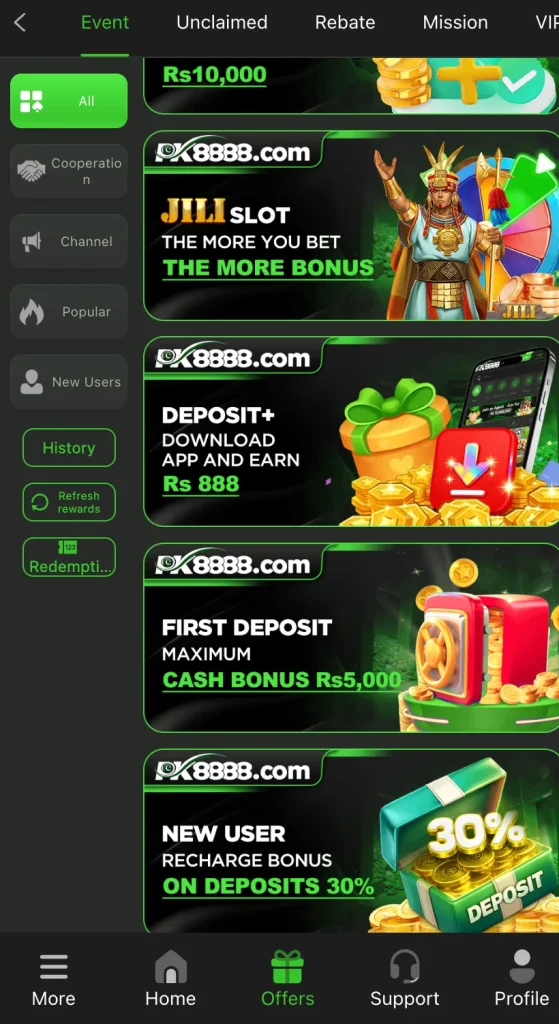 PK8888 Bonuses